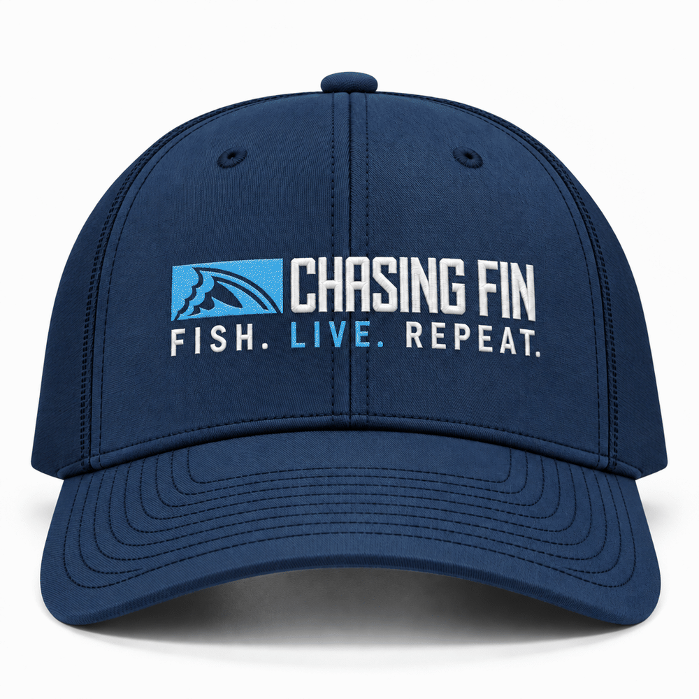 Fish Live Repeat® Silicone Richardson Performance Hat – Light Blue