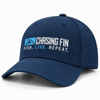 Fish Live Repeat® Silicone Richardson Performance Hat – Light Blue