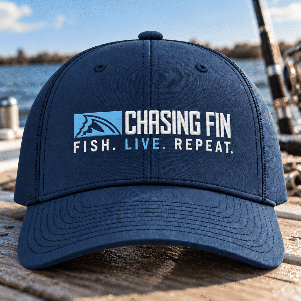 Fish Live Repeat® Silicone Richardson Performance Hat – Light Blue