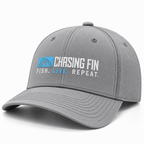 Fish Live Repeat® Silicone Richardson Performance Hat – Light Grey
