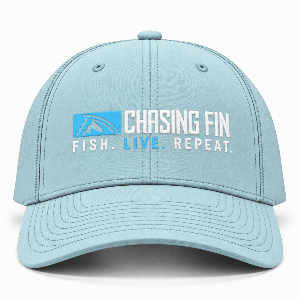 Fish Live Repeat® Silicone Richardson Performance Hat – Soft Blue