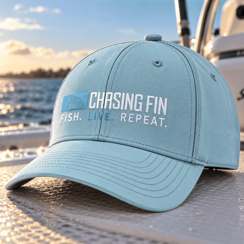 Fish Live Repeat® Silicone Richardson Performance Hat – Soft Blue
