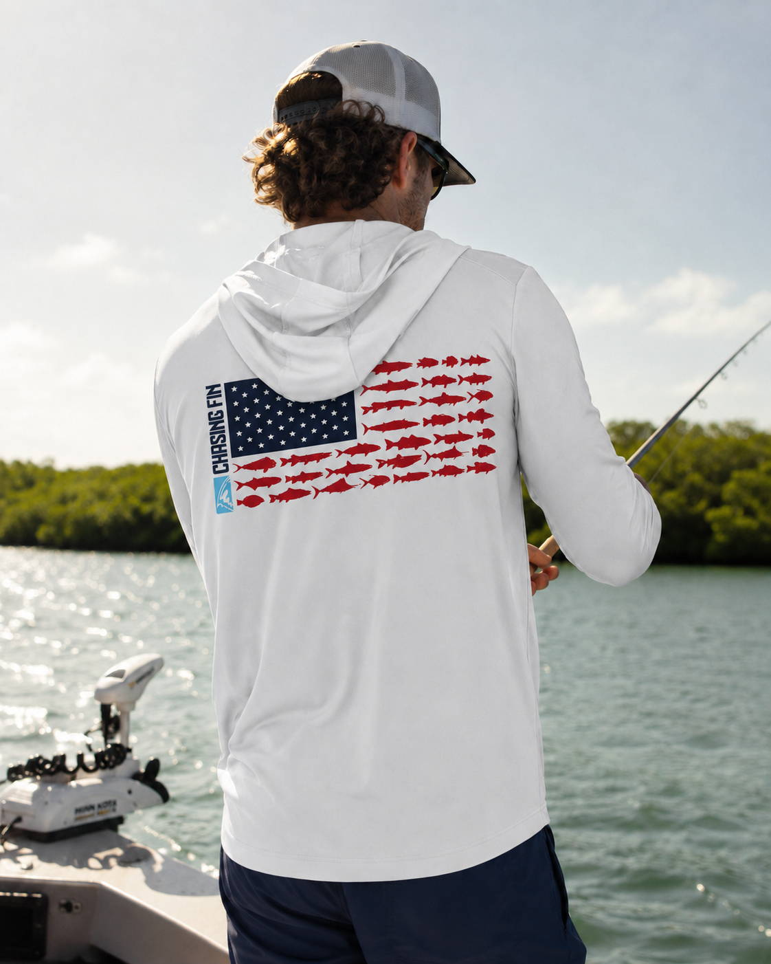 Flag New Edition Performance Hoodie - Chasing Fin Limited Edition America's
