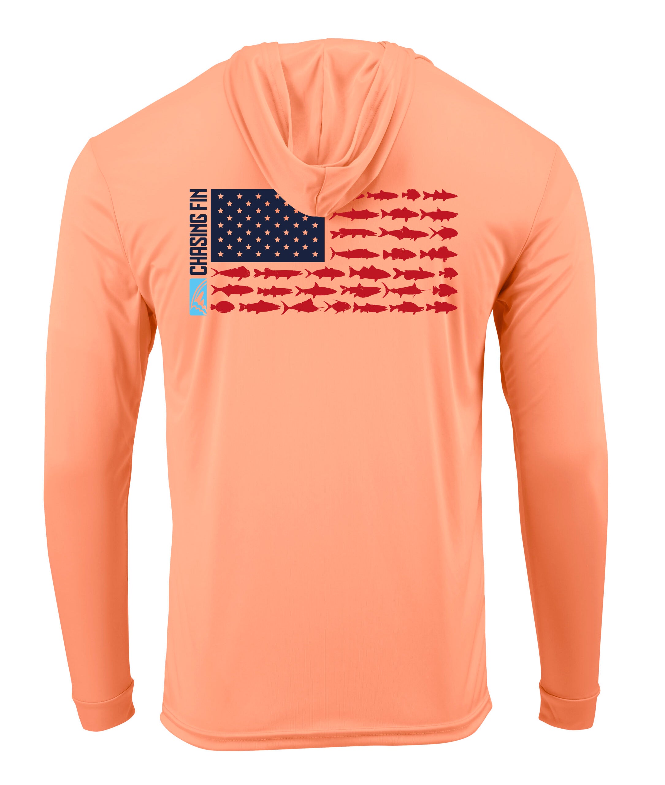 Flag New Edition Performance Hoodie - Chasing Fin Limited Edition America's
