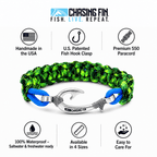 Mahi-Mahi Cobra Braid Fish Hook Bracelet- Glow in the dark.