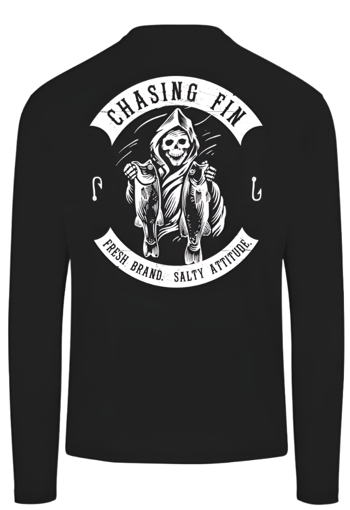 Freshwater Reaper Performance Long Sleeve Shirt Black