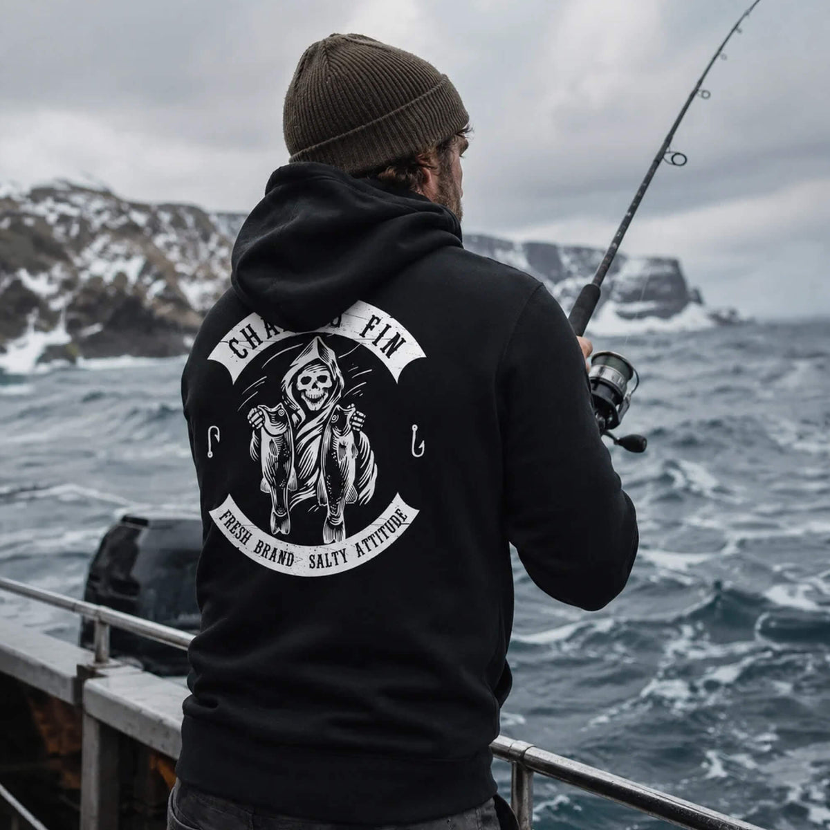 Freshwater Reaper Fleece Pullover Hoodie - New arrival