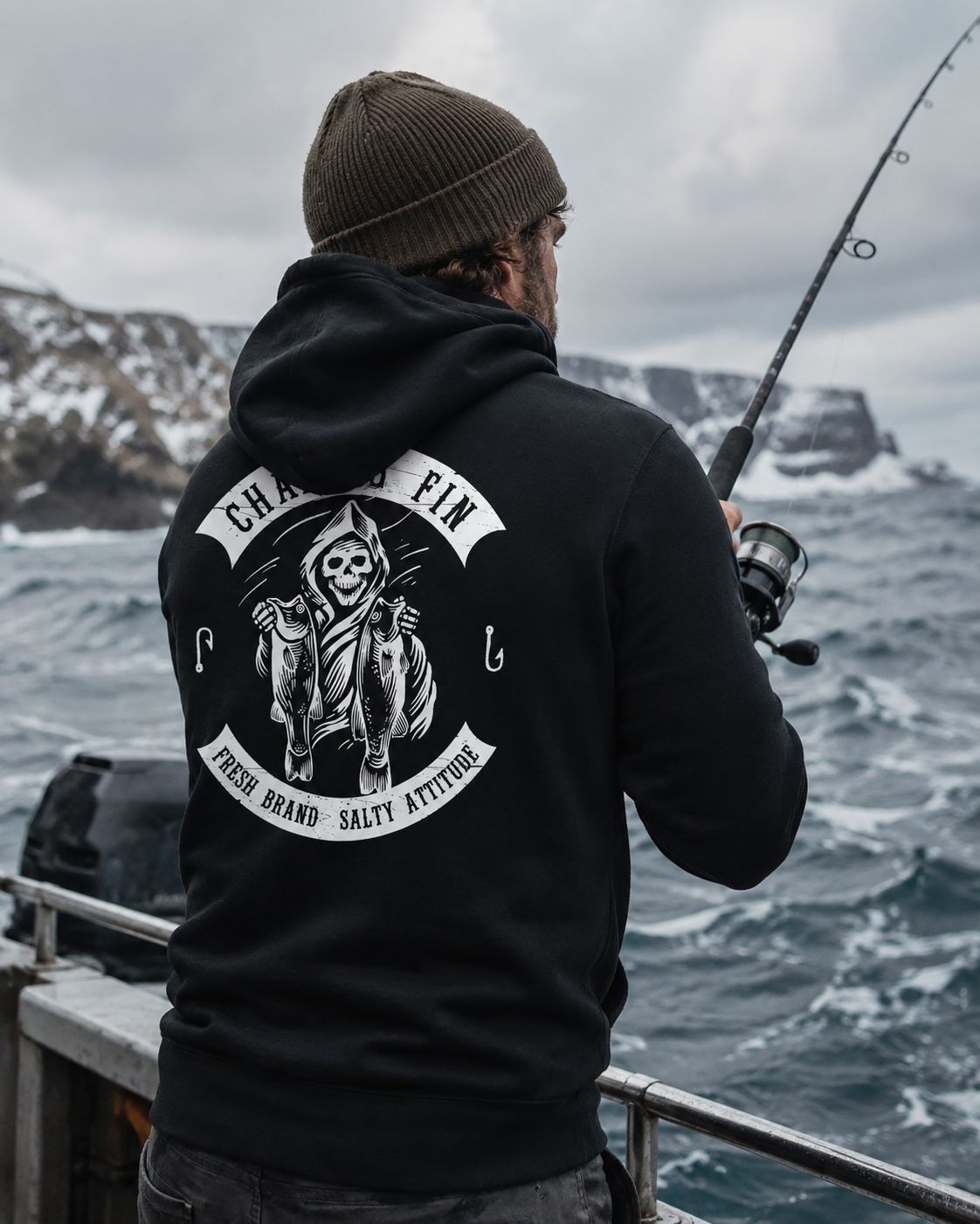 Freshwater Reaper Fleece Pullover Hoodie - New arrival
