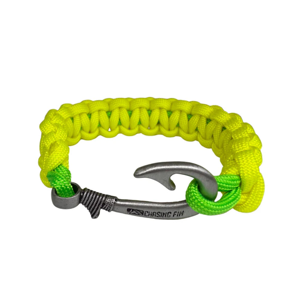 Frogs for Hogs Cobra Braid Fish Hook Bracelet -Glow in the Dark
