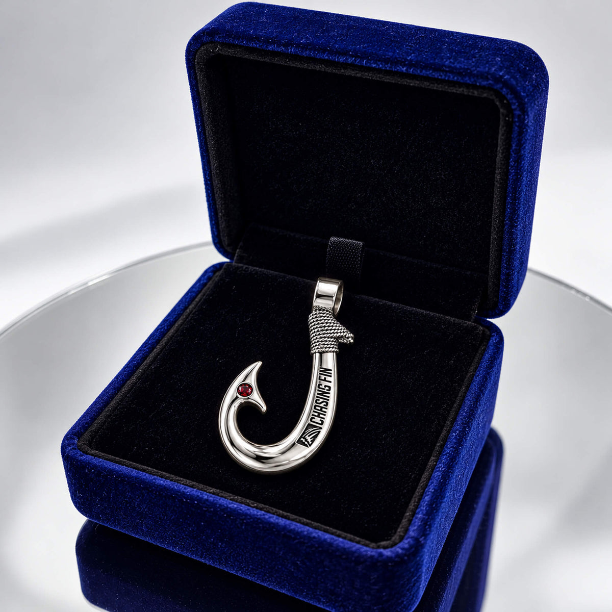 Garnet 950 Silver Signature Hook