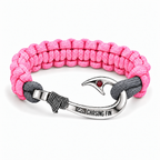 Garnet Precious Stone 950 Solid Silver Signature Hook Cobra Bracelet – Artisan Legacy™ Black Edition