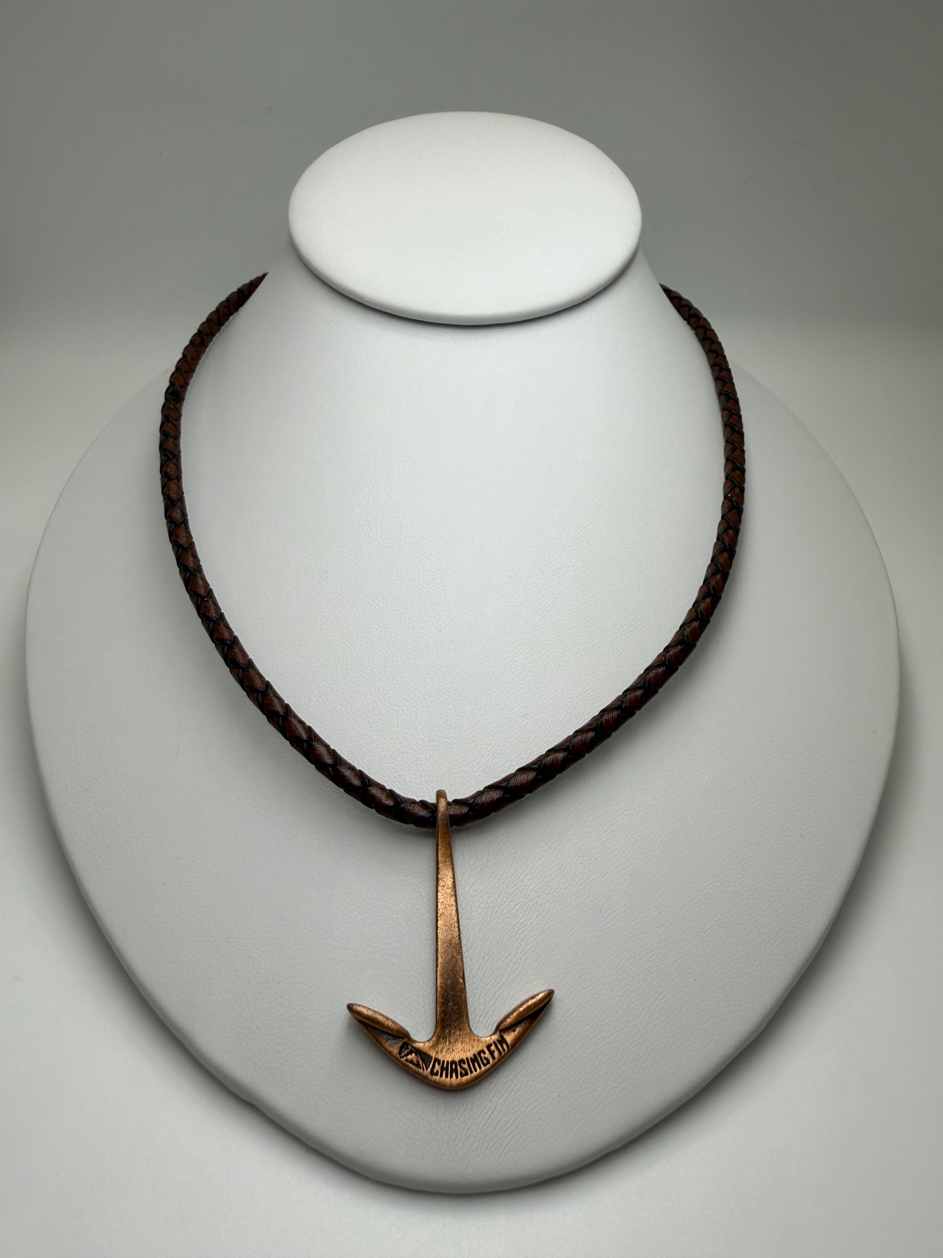 Genuine Leather Anchor Limited Edition Necklace
