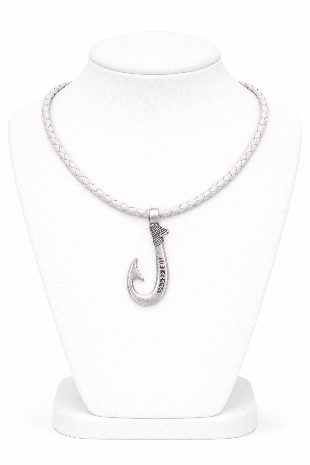 Genuine Leather Necklace Fish Hook with Magnetic Lock Clasp -New Edition
