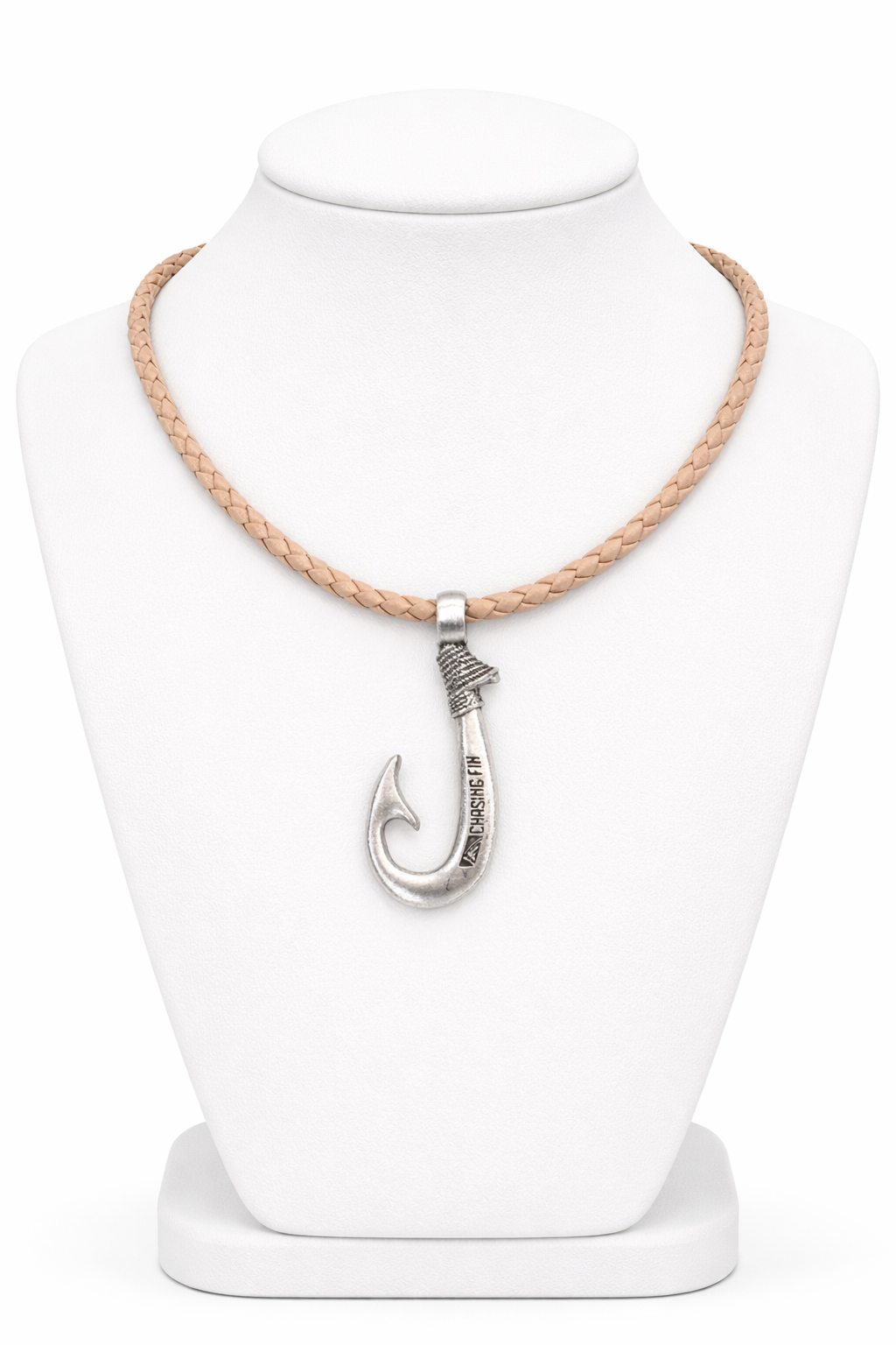 Genuine Leather Necklace Fish Hook with Magnetic Lock Clasp -New Edition
