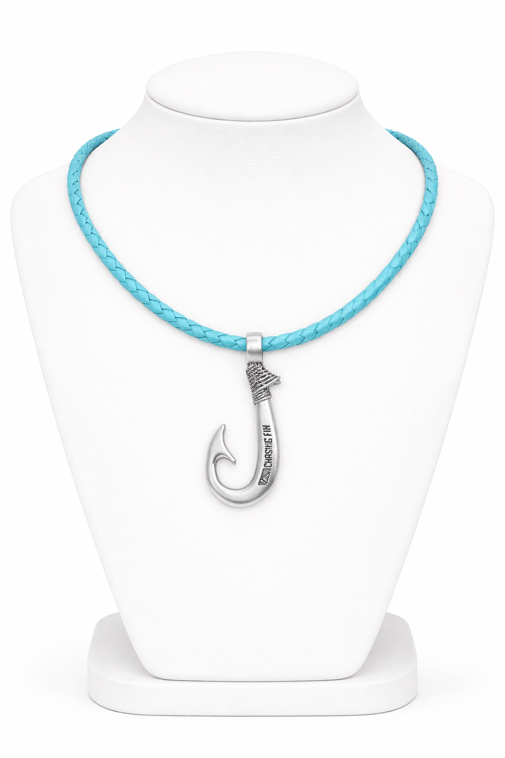 Genuine Leather Necklace Fish Hook with Magnetic Lock Clasp -New Edition
