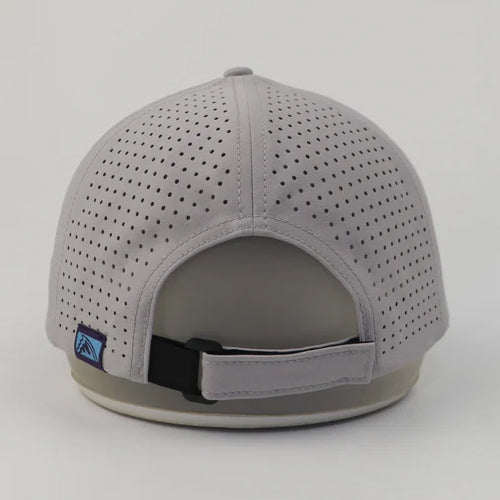 Grey Performance Patented 3D Fish Hook 5-Panel Hat

