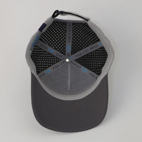 Grey Performance Patented 3D Fish Hook 5-Panel Hat
