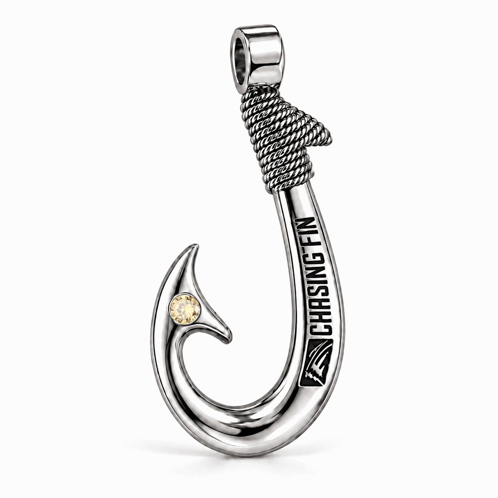 Citrine 950 Solid Silver Signature Hook - Artisan Legacy™