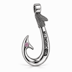 Pink Tourmaline 950 Solid Silver Signature Hook - Artisan Legacy™