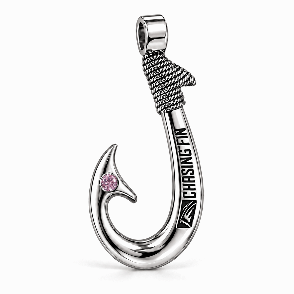 Pink Tourmaline 950 Solid Silver Signature Hook - Artisan Legacy™