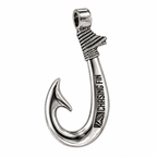 Artisan Legacy Collection – Handcrafted 950 Silver Signature Hook Pendant