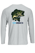 Hooked on Bass Performance Long Sleeve Shirt - Chasing Fin New Edition
