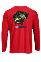 Hooked on Bass Performance Long Sleeve Shirt - Chasing Fin New Edition
