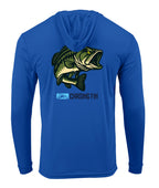 Hooked on Bass Performance Long Sleeve Shirt with Hoodie
