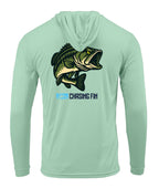 Hooked on Bass Performance Long Sleeve Shirt with Hoodie
