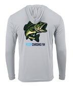 Hooked on Bass Performance Long Sleeve Shirt with Hoodie
