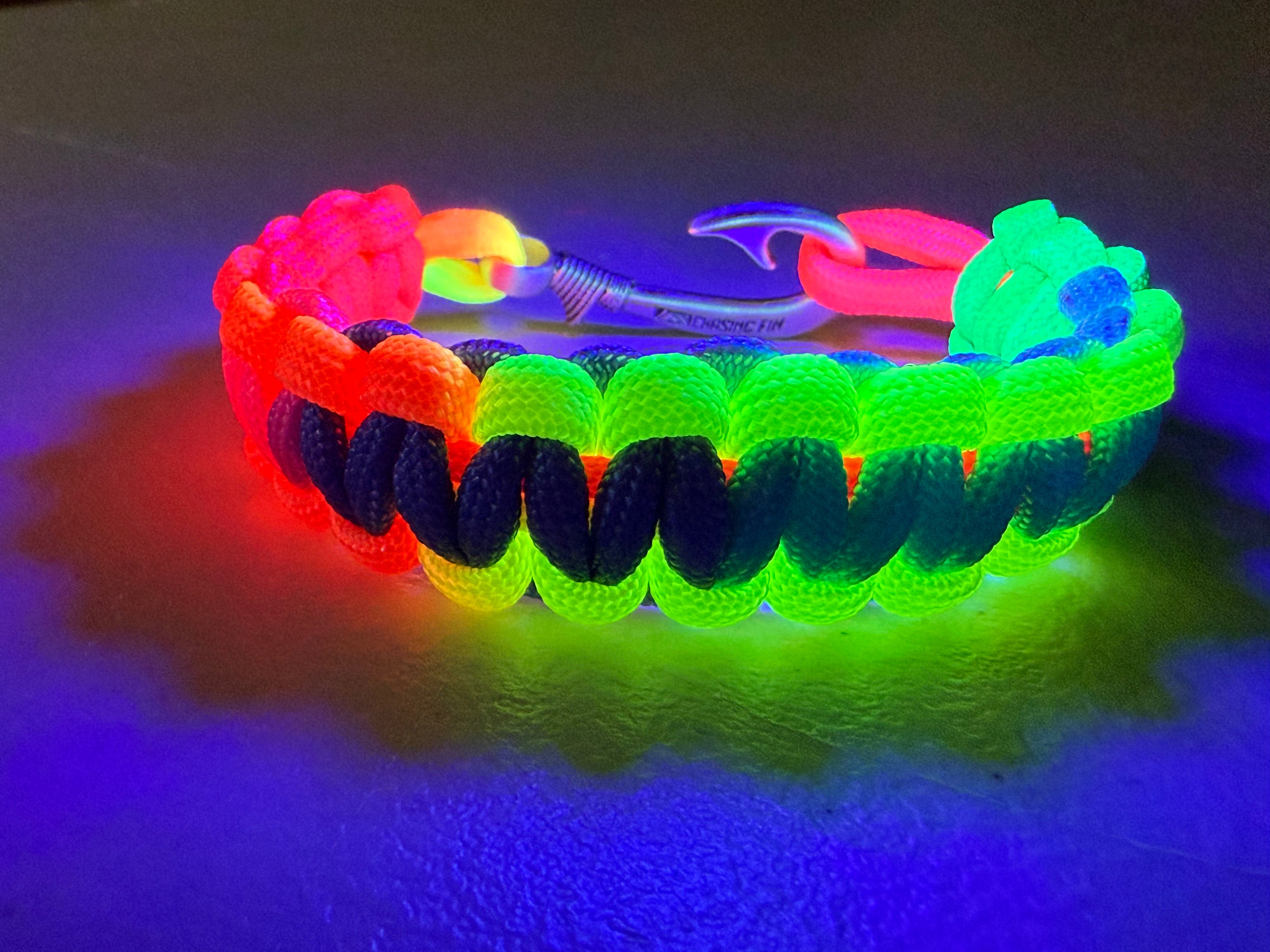 Unique Rainbow Glow Cobra Fish Hook Bracelet