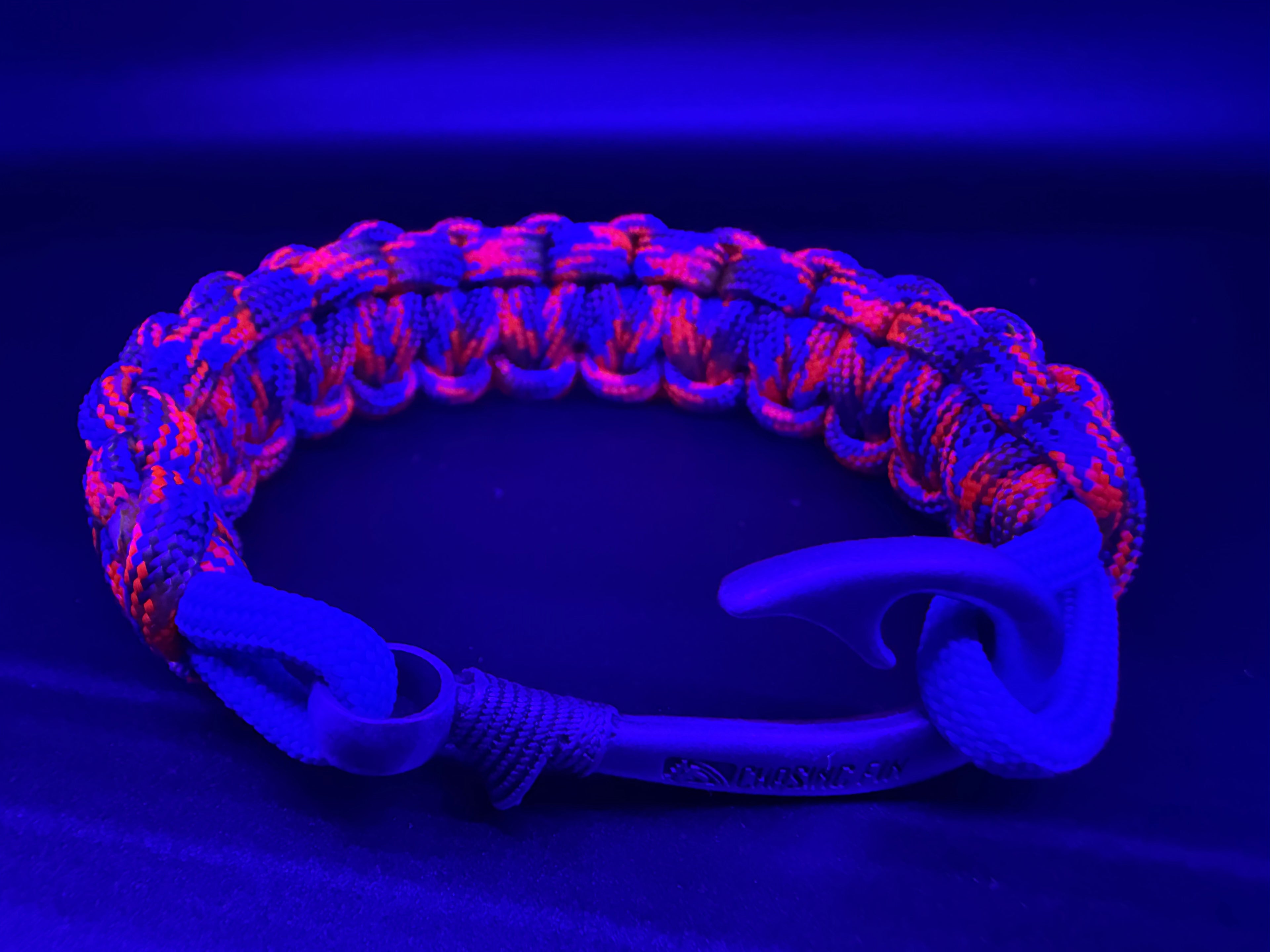 Autism Awareness Braid Fish Hook Bracelet -Glow in the Dark