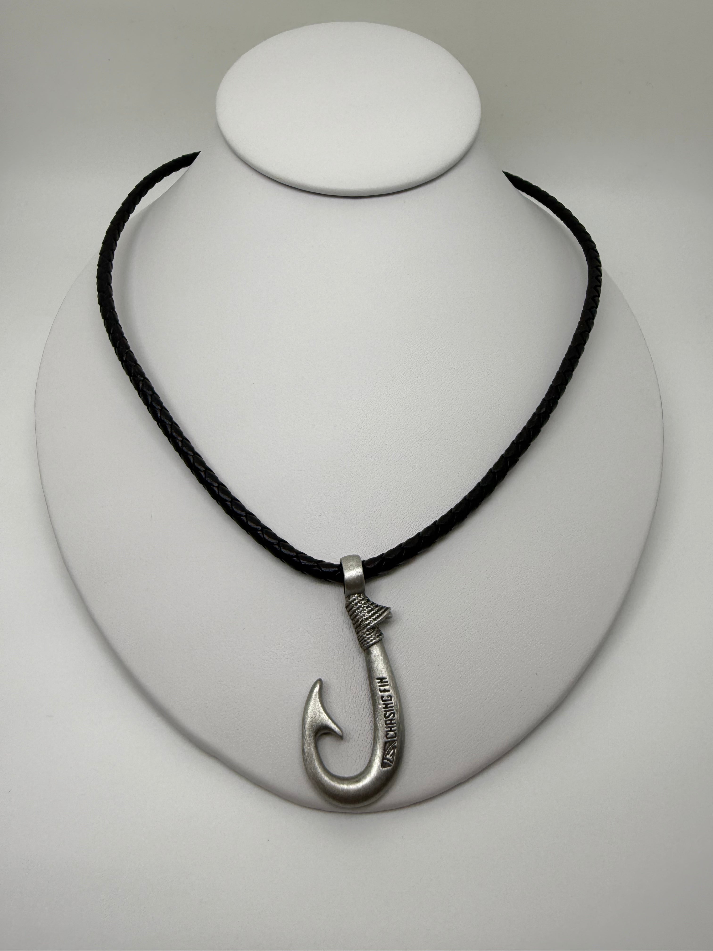 Genuine Leather Fish Hook  New Edition Necklace