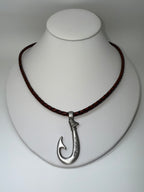 Genuine Leather Fish Hook  New Edition Necklace