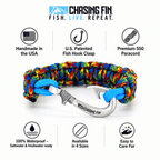 Autism Awareness Braid Fish Hook Bracelet