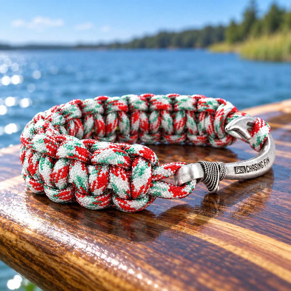 Iraqi Veteran Cobra Braid Fish Hook Bracelet