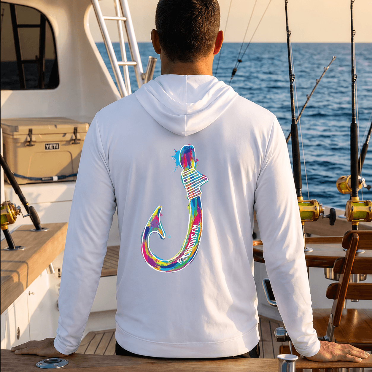 Kona Hook - Performance Long Sleeve Shirt with Hoodie
