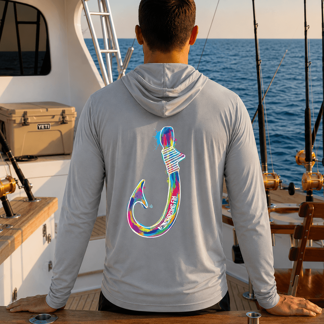Kona Hook - Performance Long Sleeve Shirt with Hoodie
