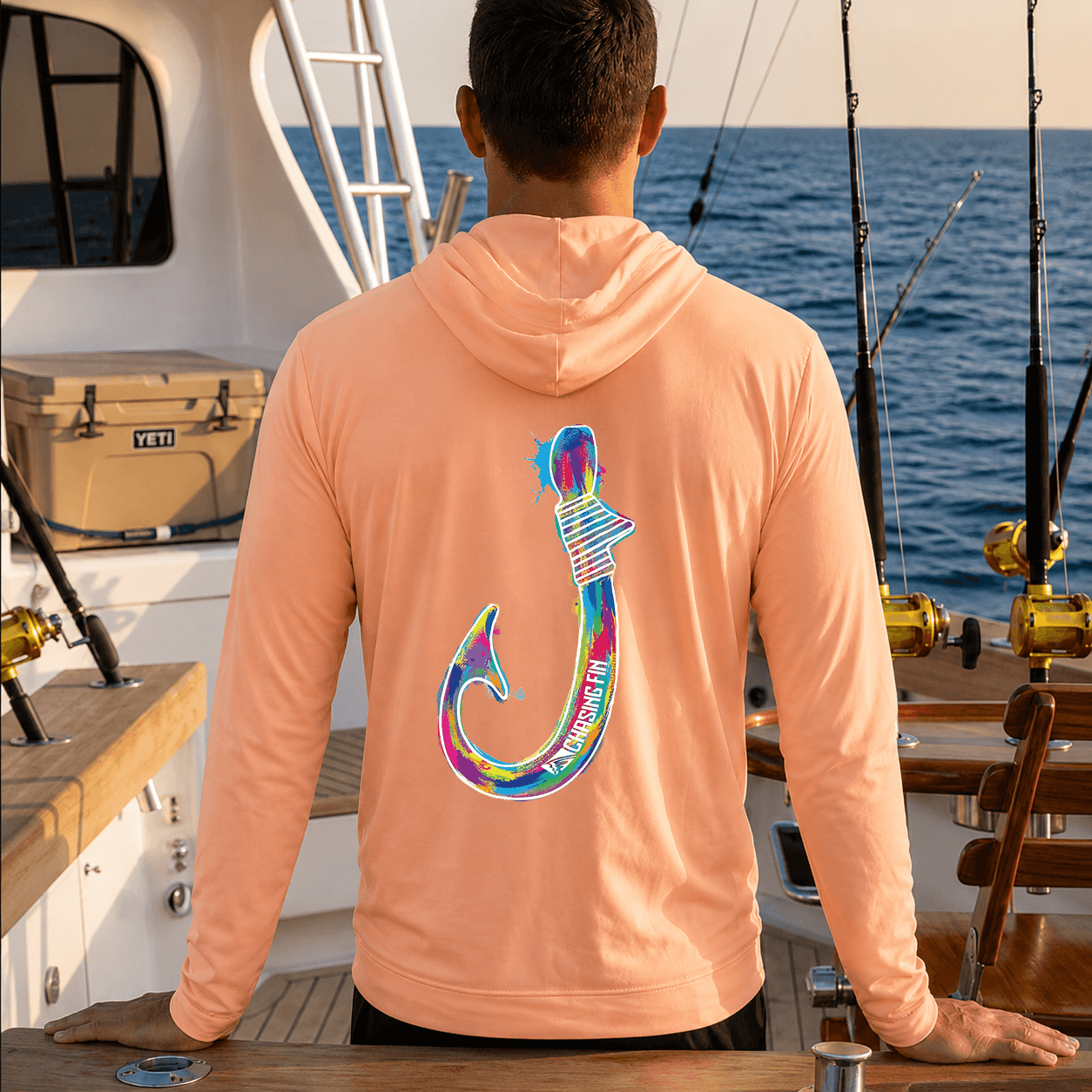 Kona Hook - Performance Long Sleeve Shirt with Hoodie

