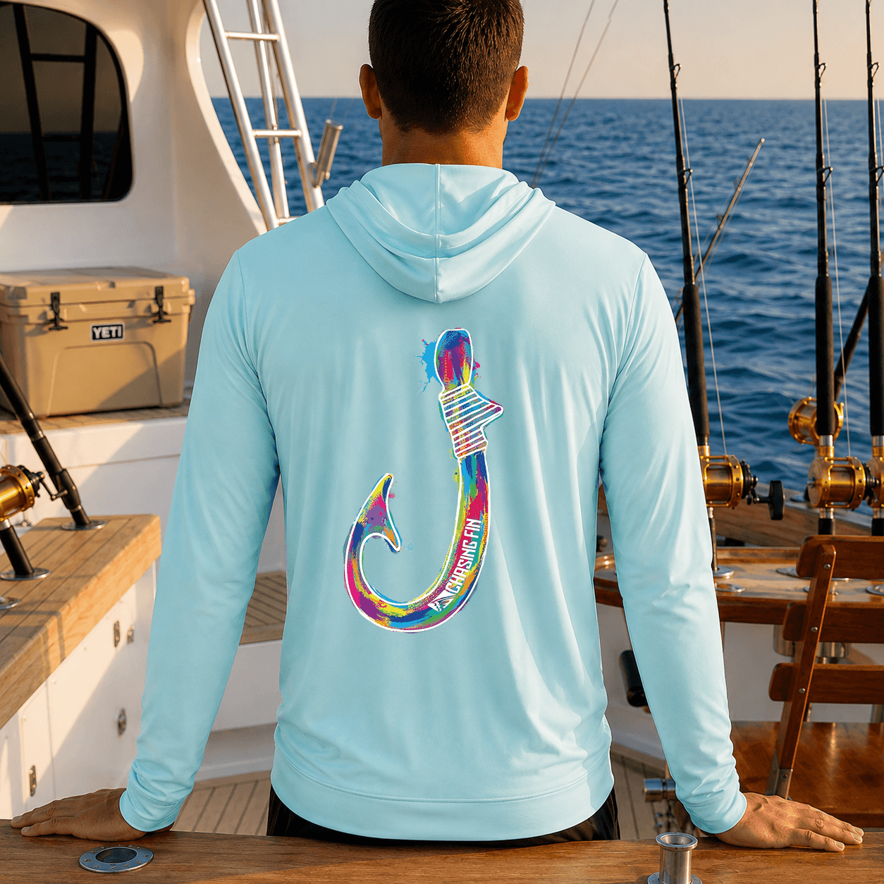 Kona Hook - Performance Long Sleeve Shirt with Hoodie

