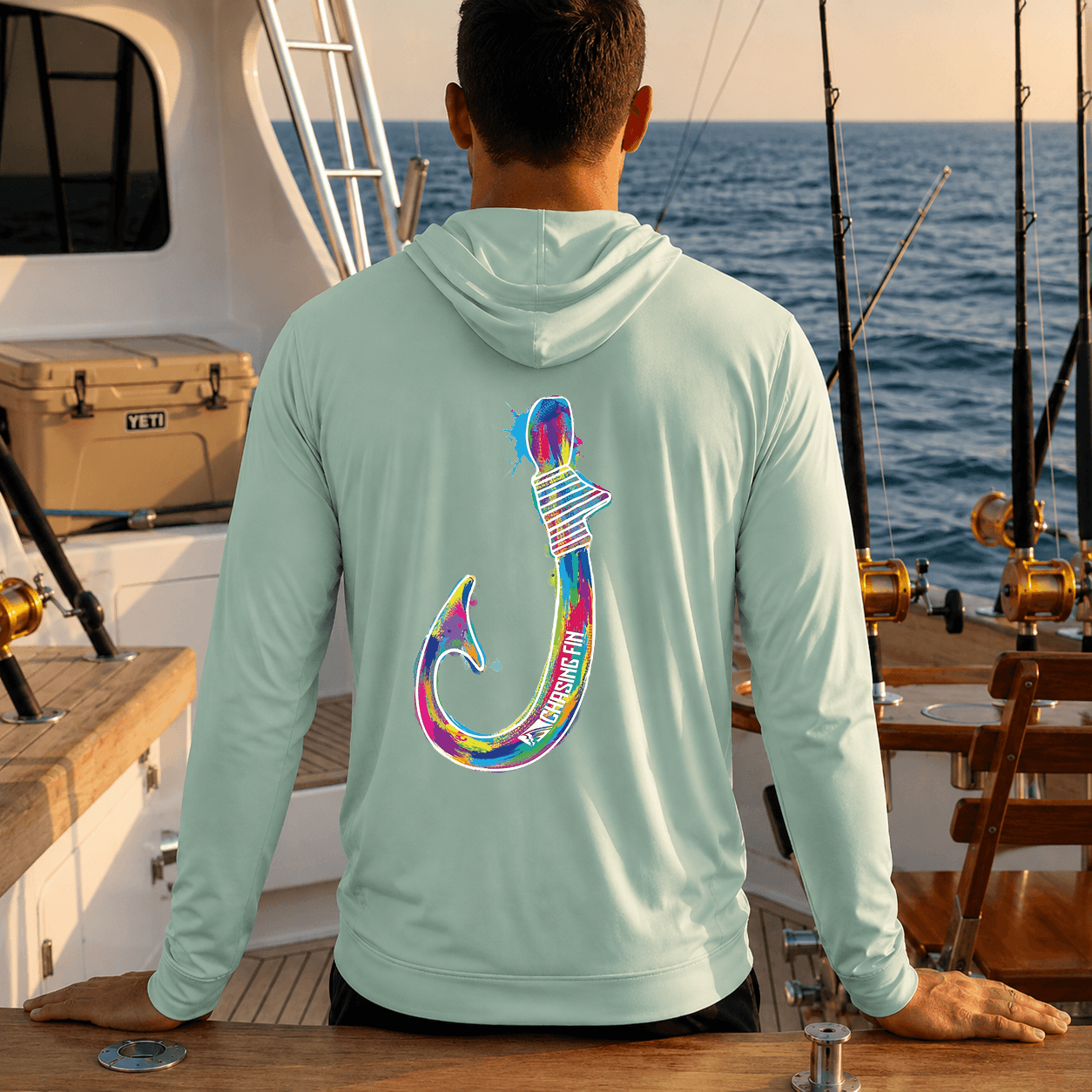 Kona Hook - Performance Long Sleeve Shirt with Hoodie
