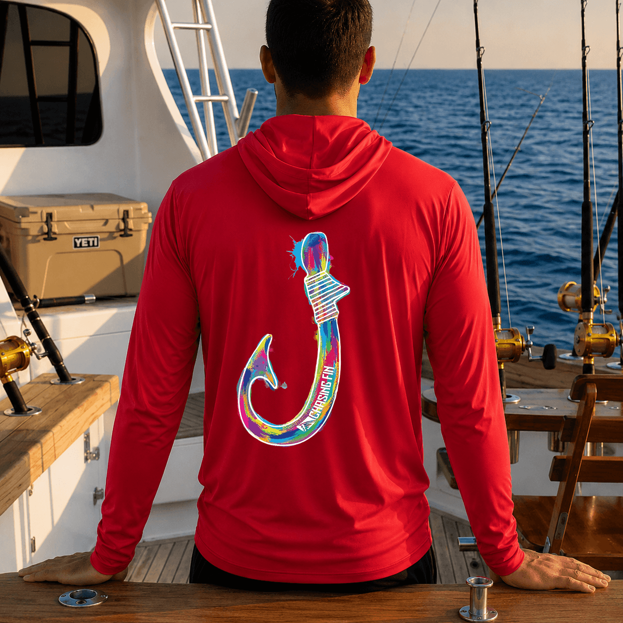 Kona Hook - Performance Long Sleeve Shirt with Hoodie
