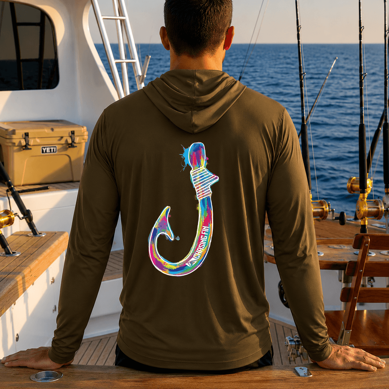 Kona Hook - Performance Long Sleeve Shirt with Hoodie
