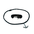 Limited Edition Black Paracord Necklace and Cobra Bracelet with Chasing Fin Anchor

