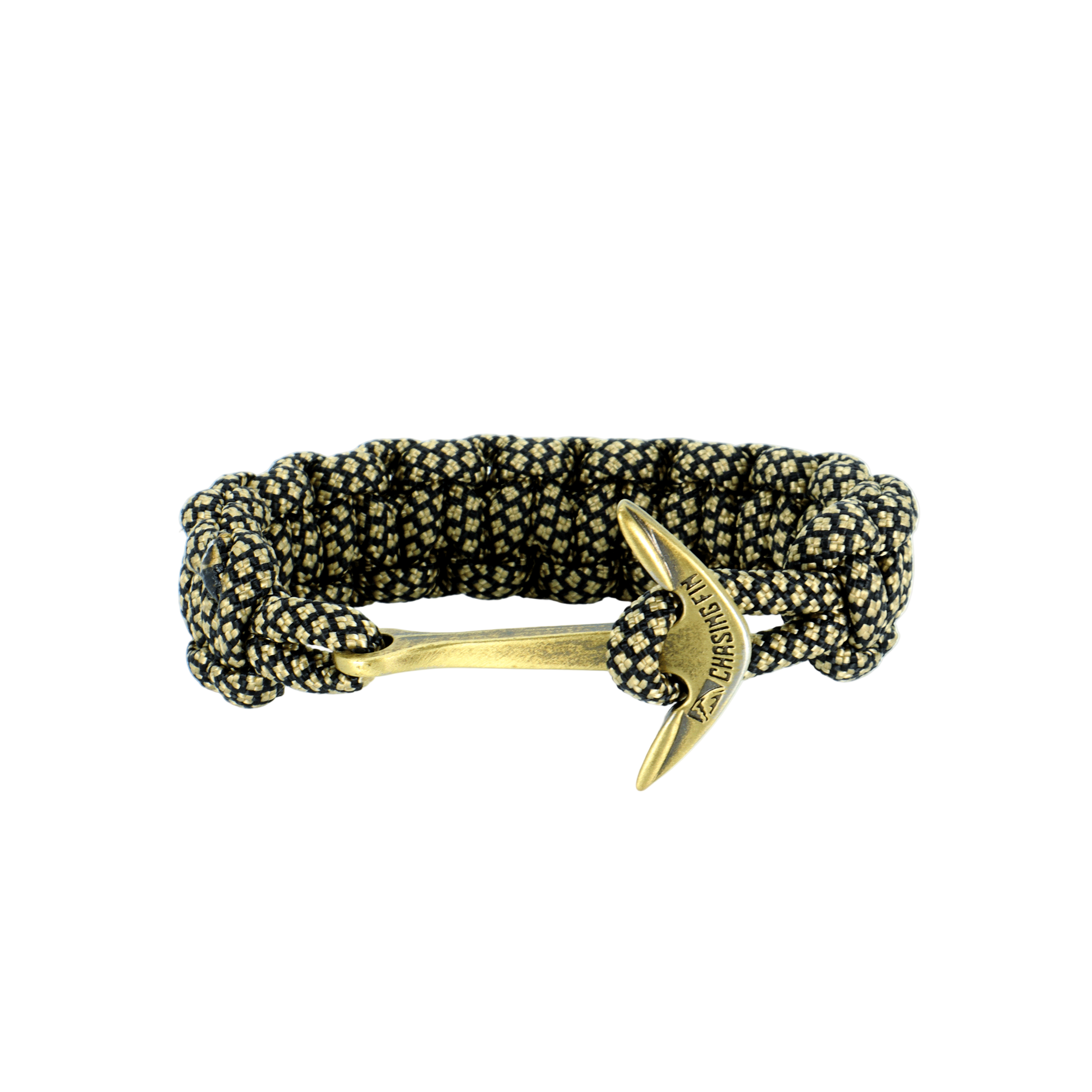 Limited Edition Gold & Diamond Paracord Necklace and Cobra Bracelet with Chasing Fin Anchor
