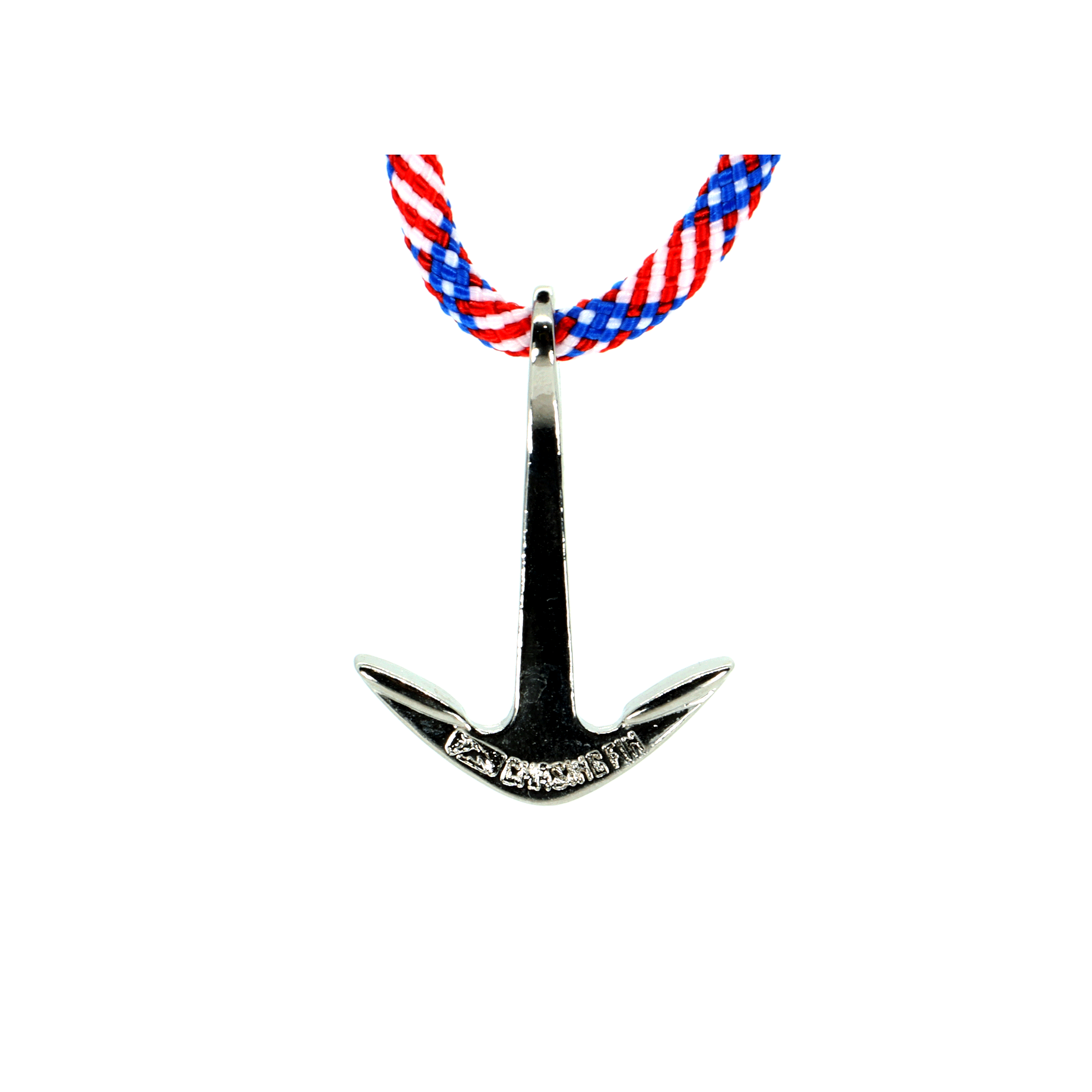 Limited Edition Stars & Stripes Paracord Necklace and Cobra Bracelet with Chasing Fin Anchor
