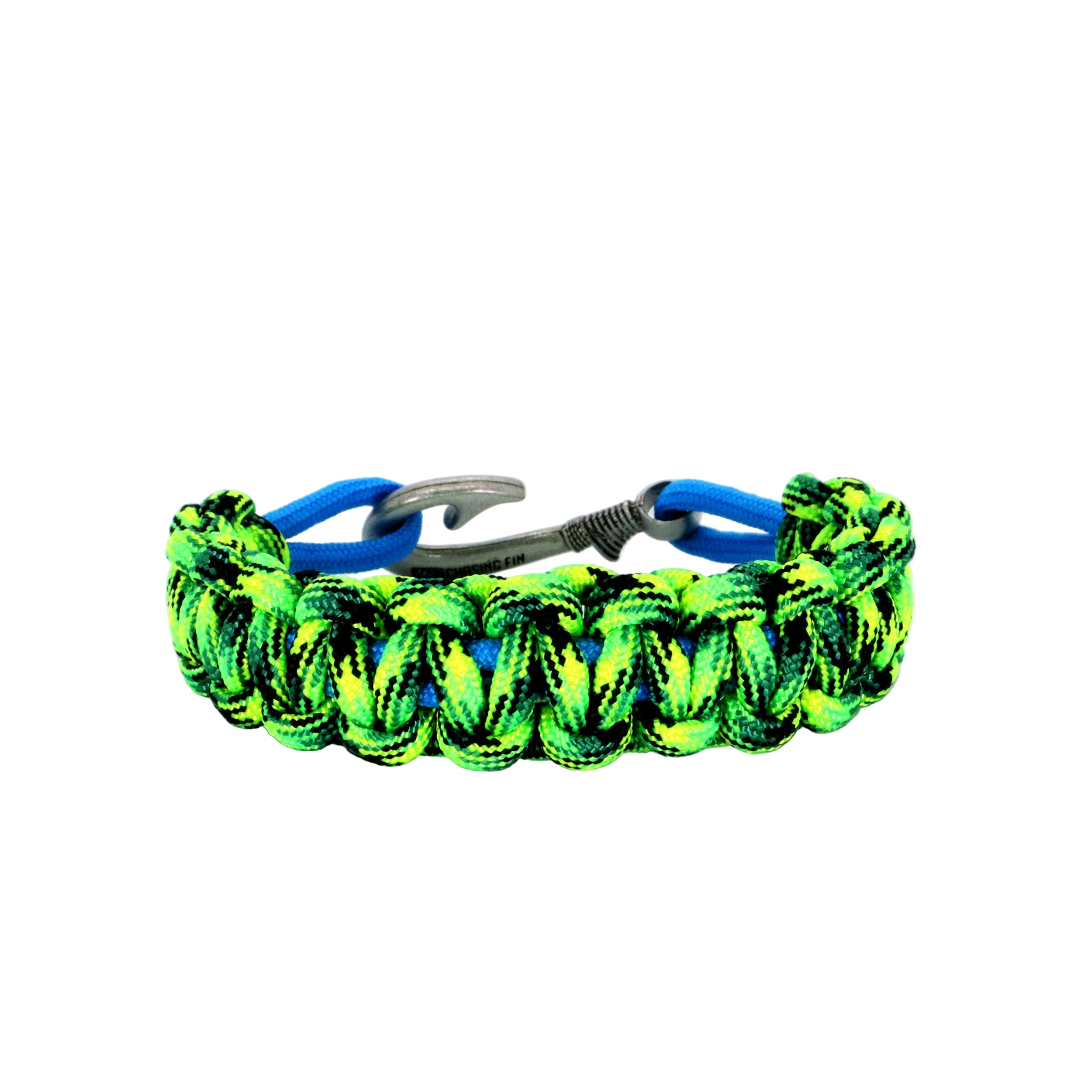 Mahi-Mahi Cobra Braid Fish Hook Bracelet- Glow in the dark.
