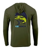 Mahi Mahi Long Sleeve Performance Hoodie Shirt
