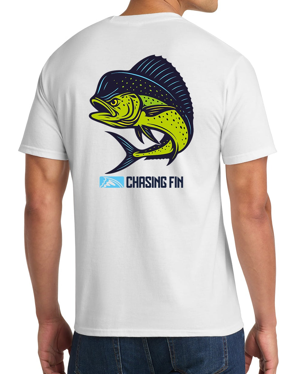 Mahi Mahi Madness Blue T shirt - Chasing Fin New Edition
