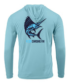 Marlin Performance Long Sleeve Shirt with Hoodie - Chasing Fin
